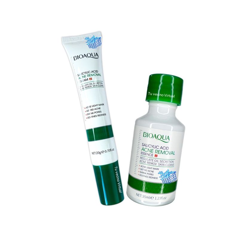 BIOAQUA - Suero de Acido Salicilico Bioaqua  + Crema Antiacné de ácido Salicílico