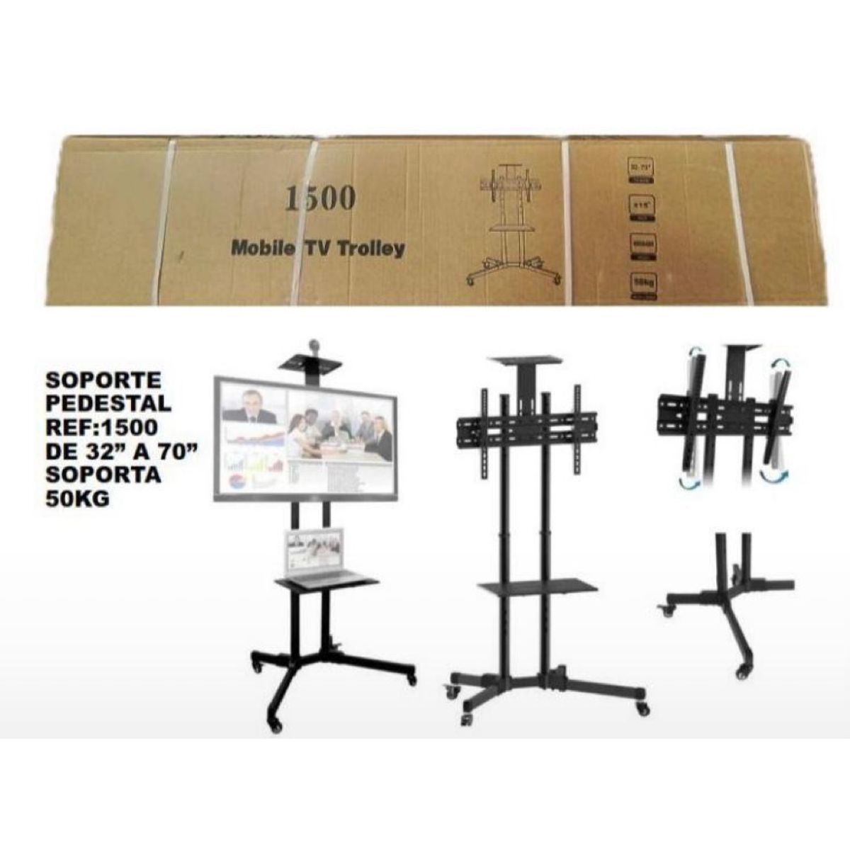 GENERICO - Soporte Base Pedestal Universal para Televisor  32”a 70”