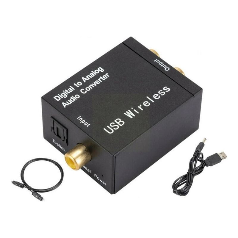 SEISA - Convertidor De Audio Digital Optico A Rca Con Bluetooth 5.0