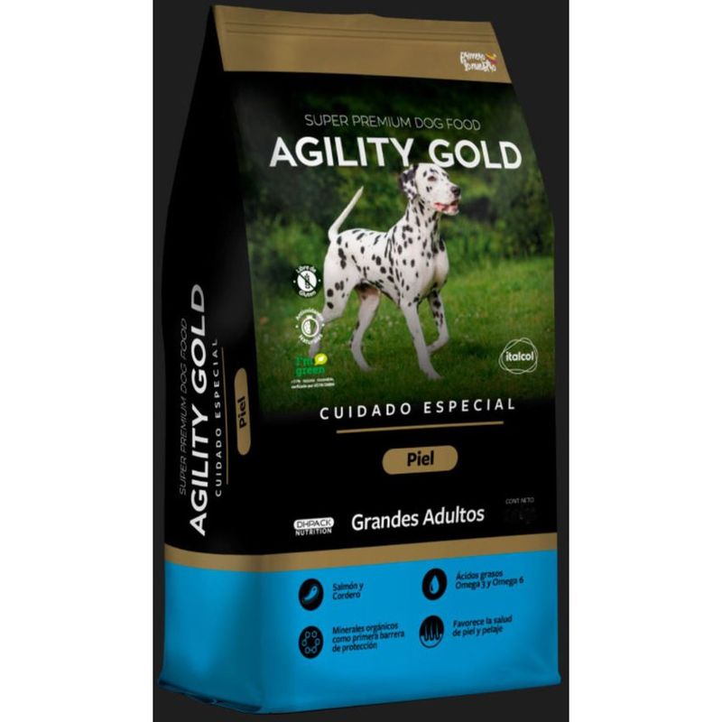 AGILITY GOLD - Agility Perros Adultos Razas Grandes Cuidado Piel 1.5 kg