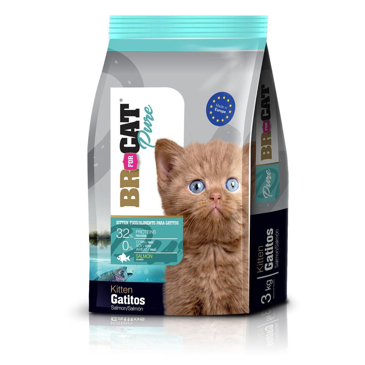 BR - Br For Cat Gatos Gatitos Salmon 1 kg