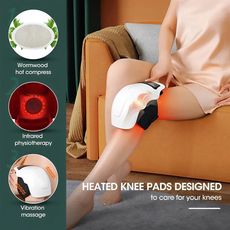 MILOPTS - Masajeador Eléctrico De Rodilla Con Vibración y Calor