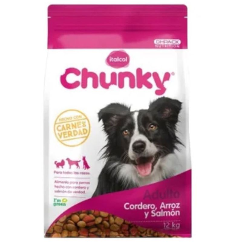 CHUNKY - Chunky Perros Adultos Cordero Arroz Y Salmon 12 kg