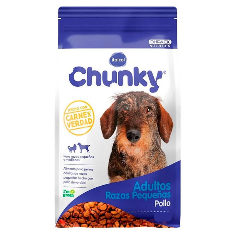 CHUNKY - Chunky Pollo Perros Adultos Razas Pequeñas 1.5 kg
