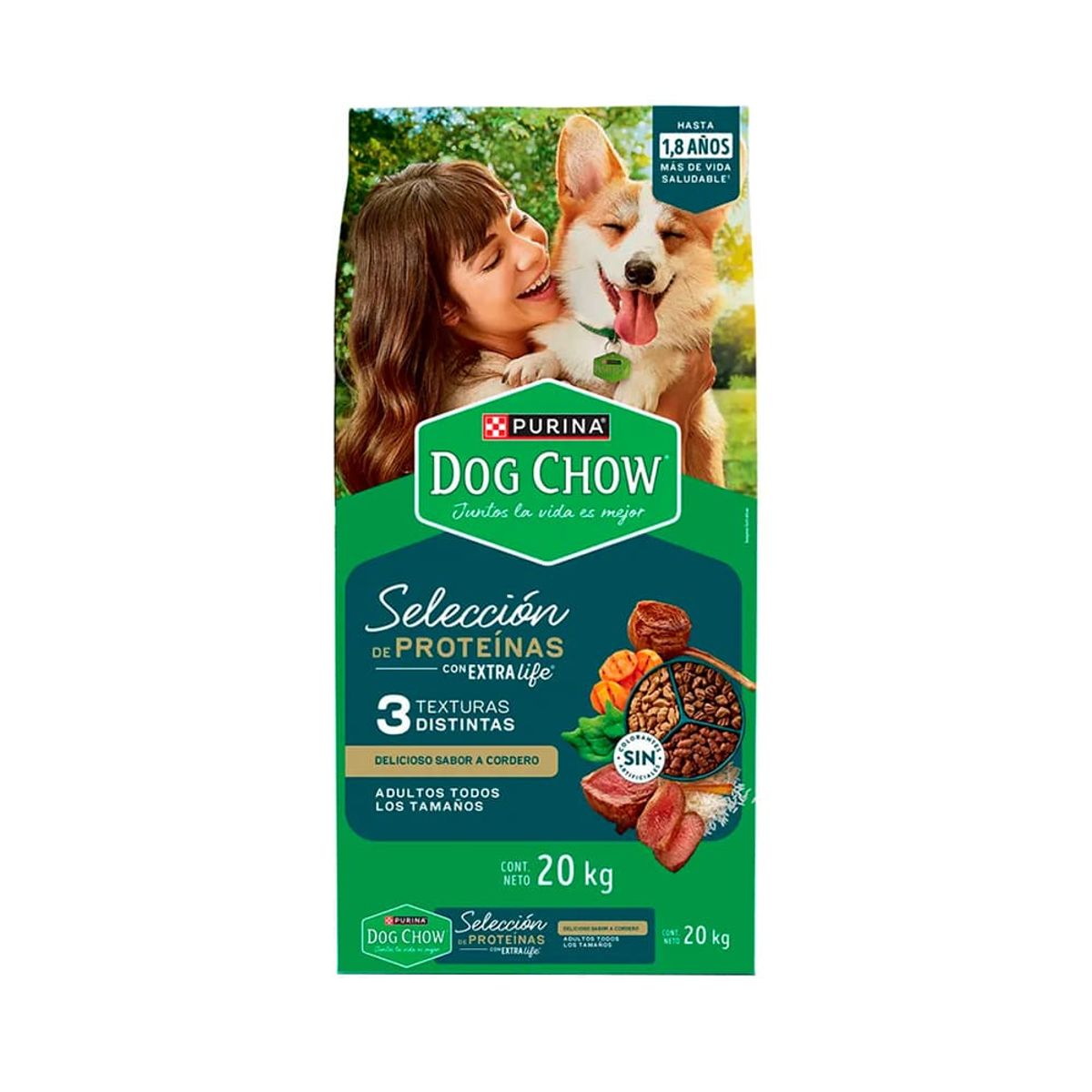 DOG CHOW - Dog Chow Perros Adultos Cordero 20 kg