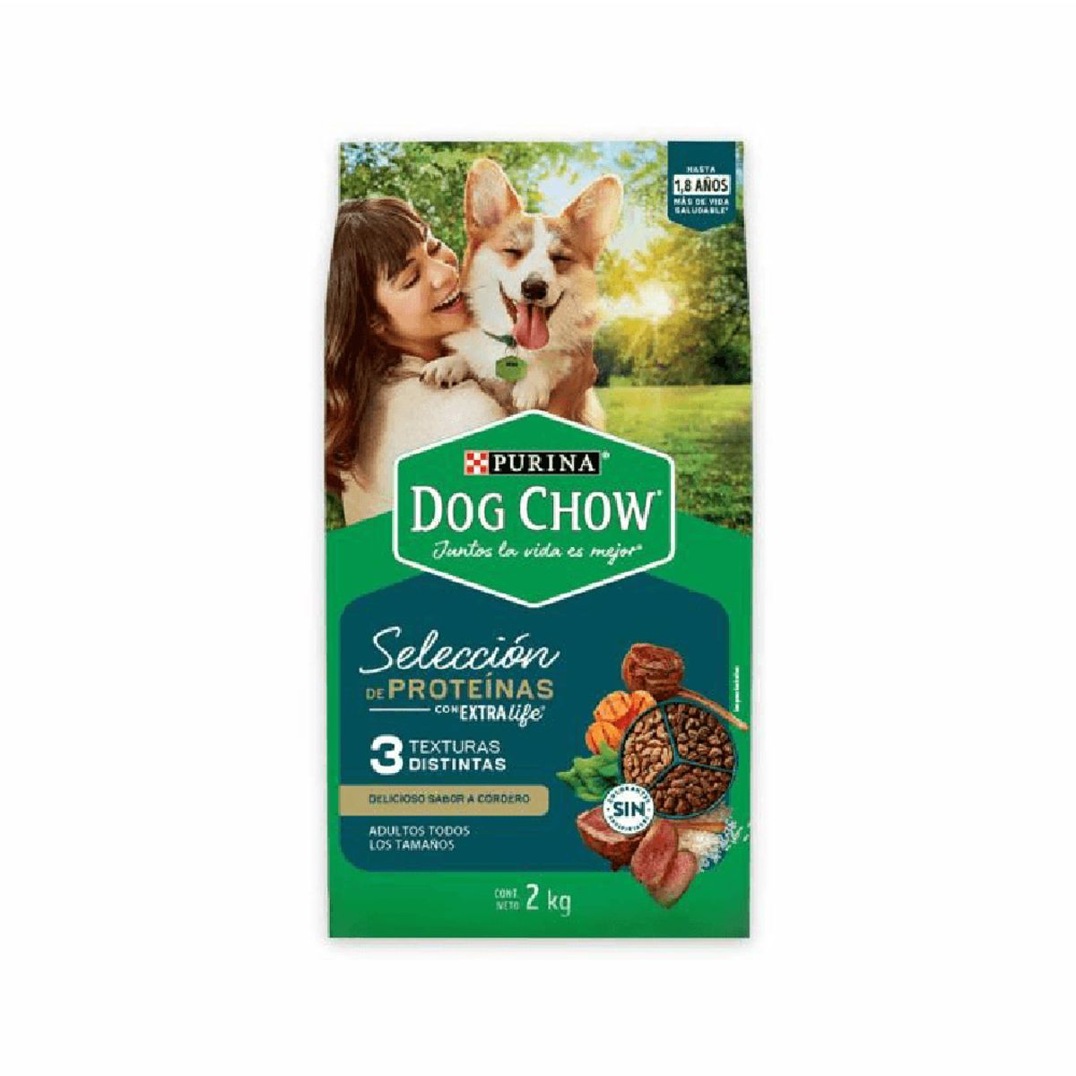 DOG CHOW - Dog Chow Perros Adultos Cordero 2 kg