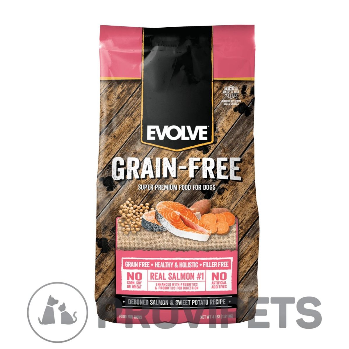 EVOLVE - Evolve Perros Grain Free Salmon 3.5 Lb