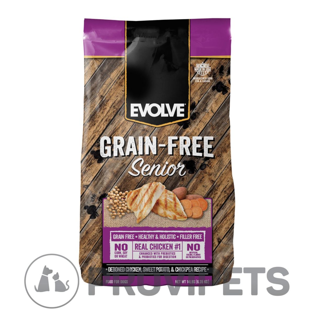 EVOLVE - Evolve Perros Grain Free Senior Chicken Pollo 14 Lb