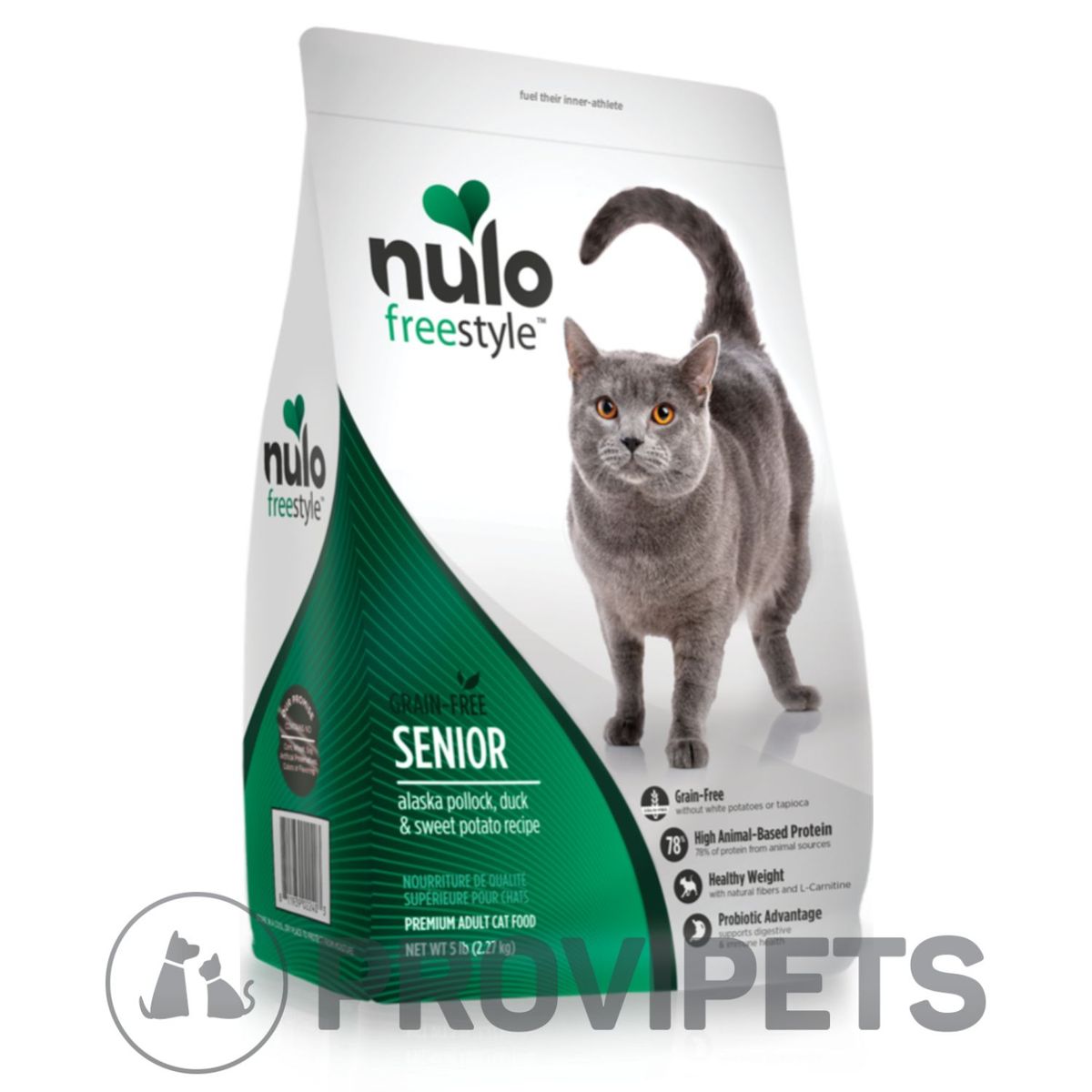 EVOLVE - Nulo Gatos Fs Grain Free Senior Alaska Pato Batata 5 Lb