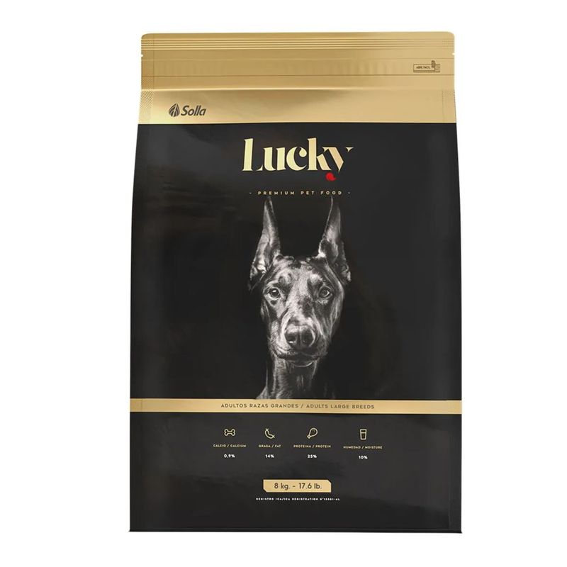 NUTRECAN - Lucky Perros Adulto Raza Grande 8 kg