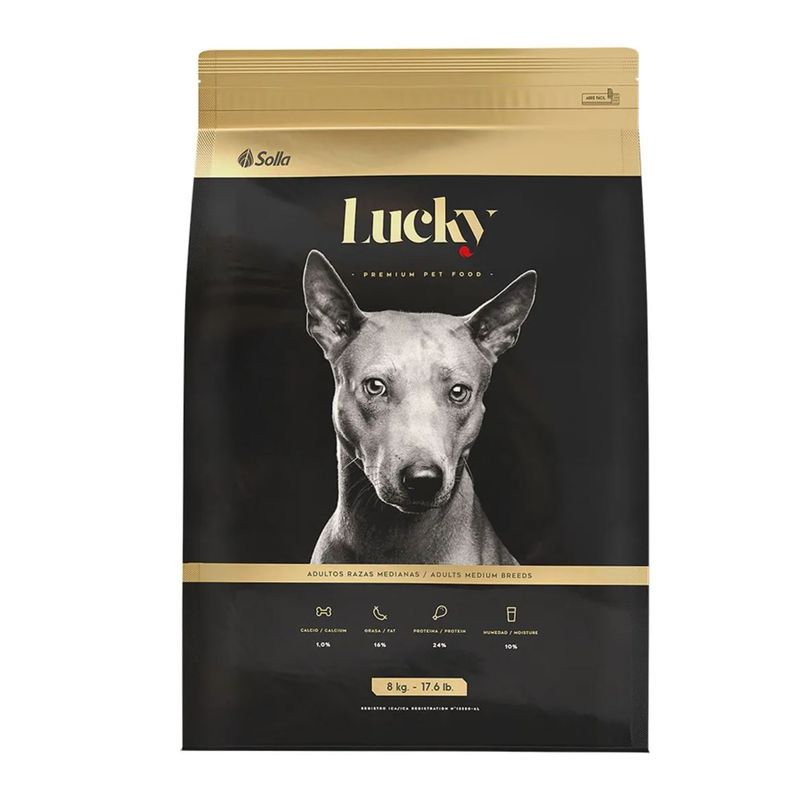 NUTRECAN - Lucky Perros Adulto Raza Mediana 8 kg