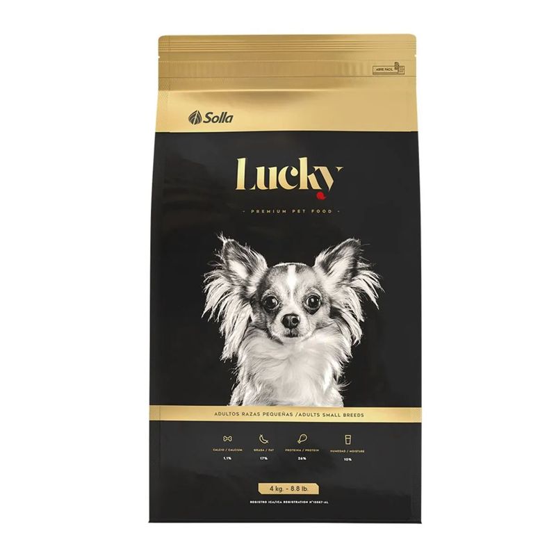 NUTRECAN - Lucky Perros Adulto Raza Pequeña 4 kg