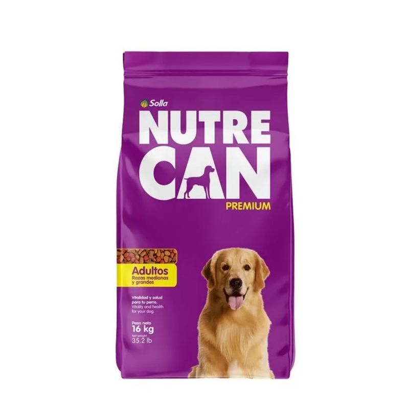 NUTRECAN - Nutrecan Perros Adultos Raza Mediana Grande Extruido 16 kg