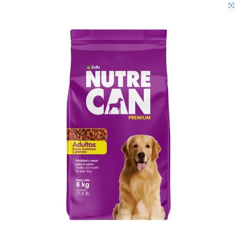 NUTRECAN - Nutrecan Perros Adultos Raza Mediana Grande Extruido 8 kg
