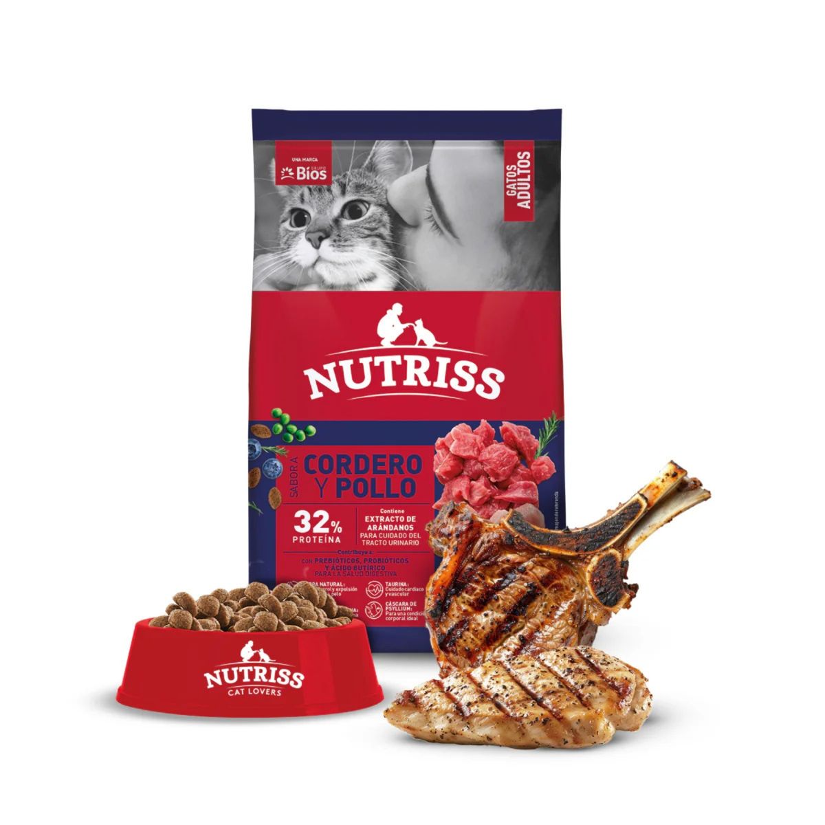 NUTRISS - Nutriss Gato Adulto Cordero Pollo 8 kg