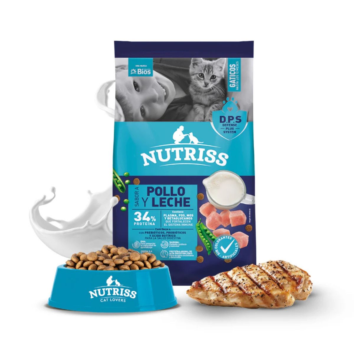 NUTRISS - Nutriss Gatos Gaticos Pollo Leche 500 gr