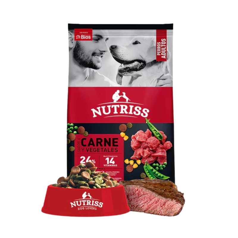 NUTRISS - Nutriss Perros Adulto Carne Vegetales 8 kg