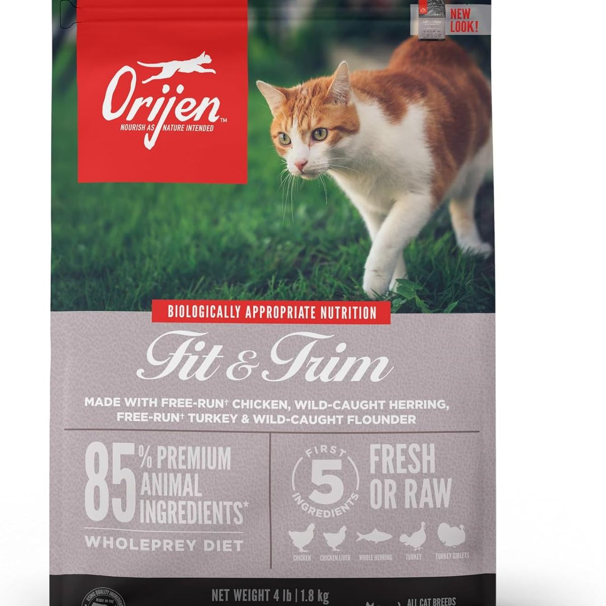 ORIJEN - Orijen Gatos Fit Trim Pollo Pavo Pescado 1.8 kg