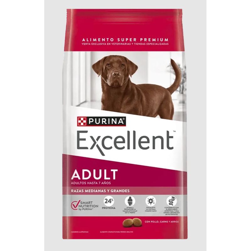 PURINA - Excellent Adult Razas Medianas y Grandes 17 kg