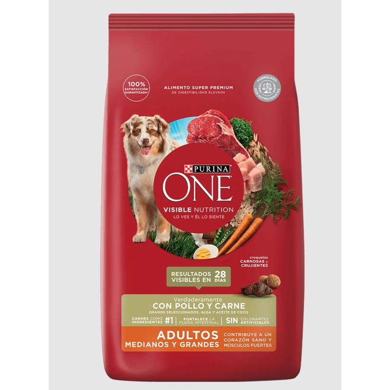 PURINA - One Perros Adultos Medianos Grandes Pollo Carne 2 kg