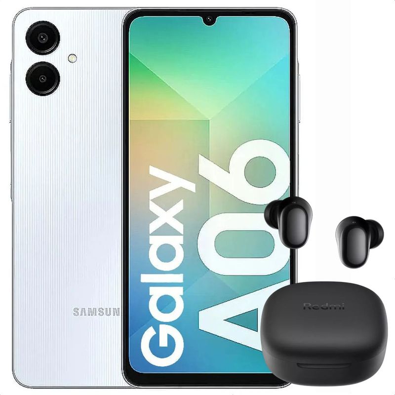 SAMSUNG - Celular Samsung Galaxy A06 128GB /4GB Azul + Buds 6 Play Blk