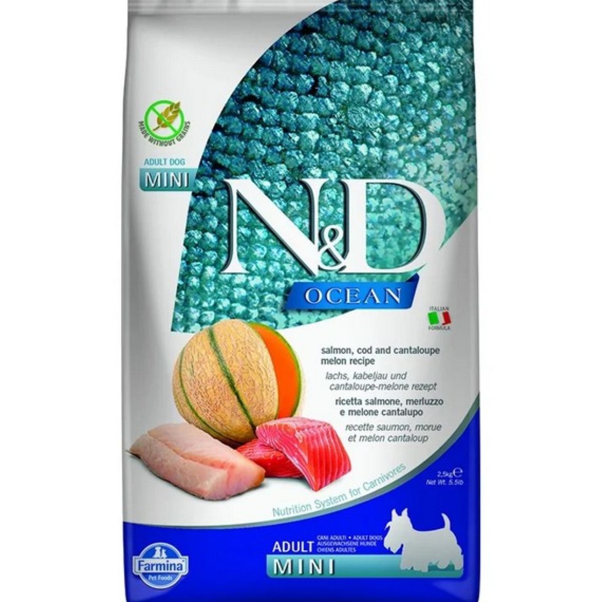 VET LIFE - Nd N&d Ocean Perro Adulto Mini Salmon 2.5 kg