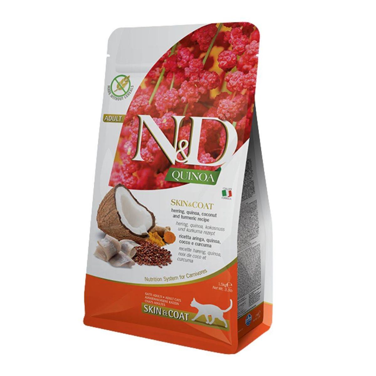 VET LIFE - Nd N&d Quinoa Gato Adulto Skin Pescado 7.5 kg