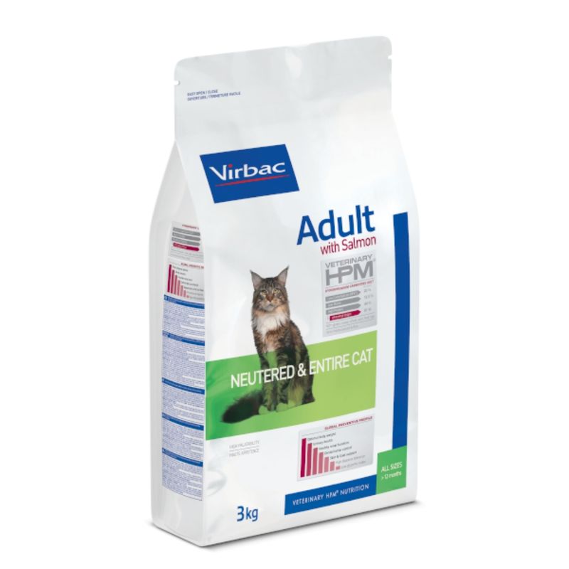 VIRBAC - Virbac Hpm Gato Adulto Salmon Neutered Entire 3 kg