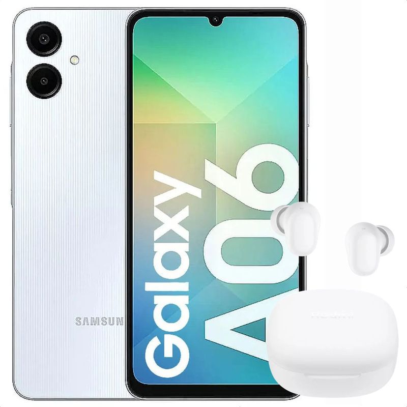 SAMSUNG - Celular Samsung Galaxy A06 128GB /4GB Azul + Buds 6 Play Wht