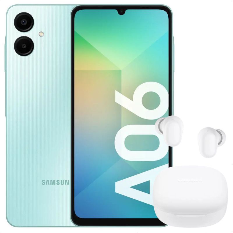 SAMSUNG - Celular Samsung Galaxy A06 128GB /4GB Verde + Buds 6 Play Wht