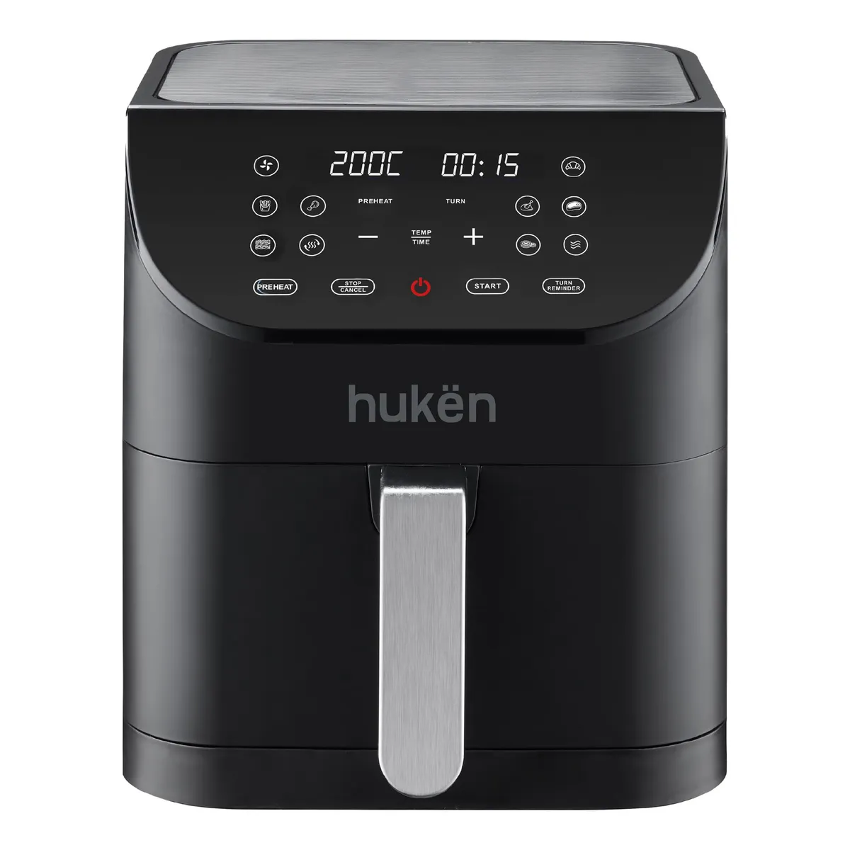 HUKEN - Freidora de Aire Multifuncional Light-Fry 6L Digital Hukën