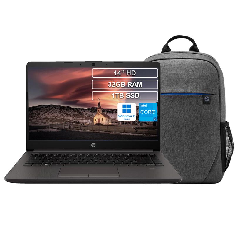 HP - Portátil HP 240R G9 Core i5 1335U 32GB 1TB HD 14 Win 11 Home