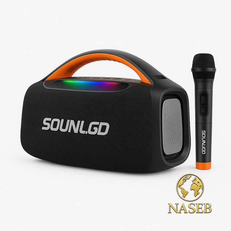 GENERICO - Parlante Bluetooth Premium Micrófono Luces Led Karaoke