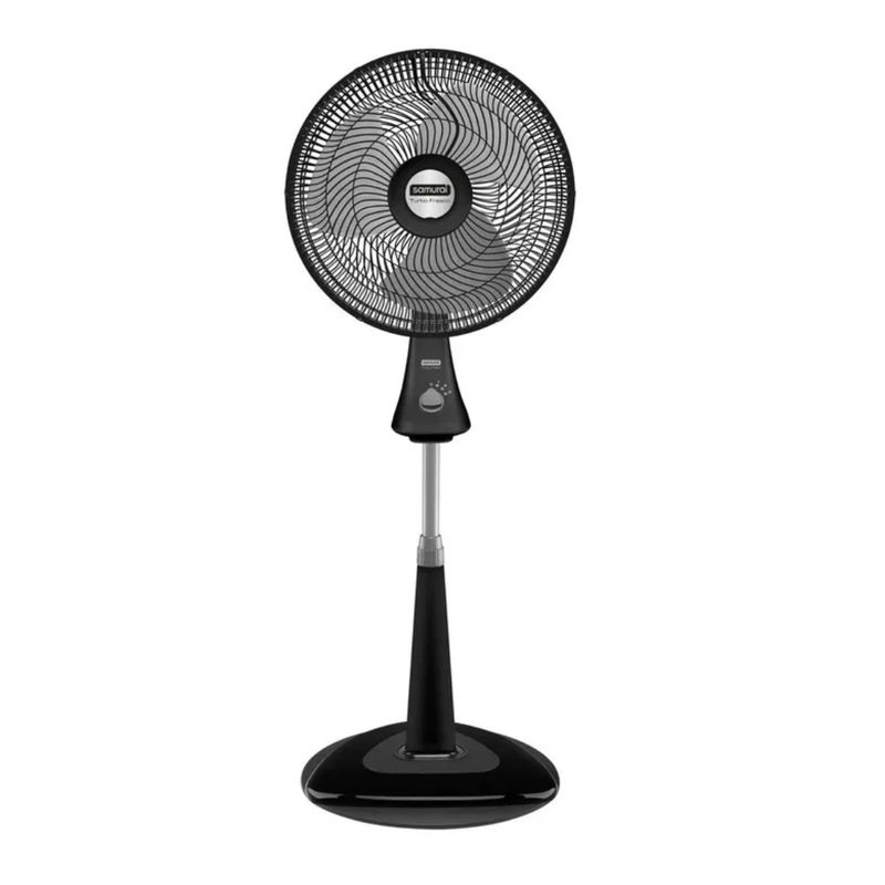 SAMURAI - Ventilador Pedestal Samurai Turbo Fresco 18 Pulgadas 3 Velocidades Negro