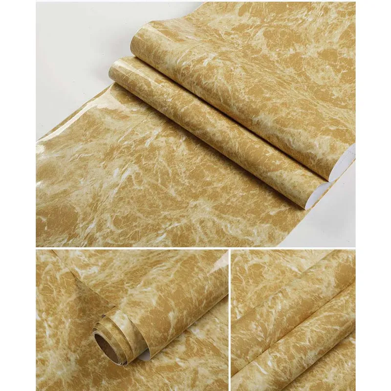GENERAL - Papel Vinilo Adhesivo Efecto Marmol Dorado VA-17444