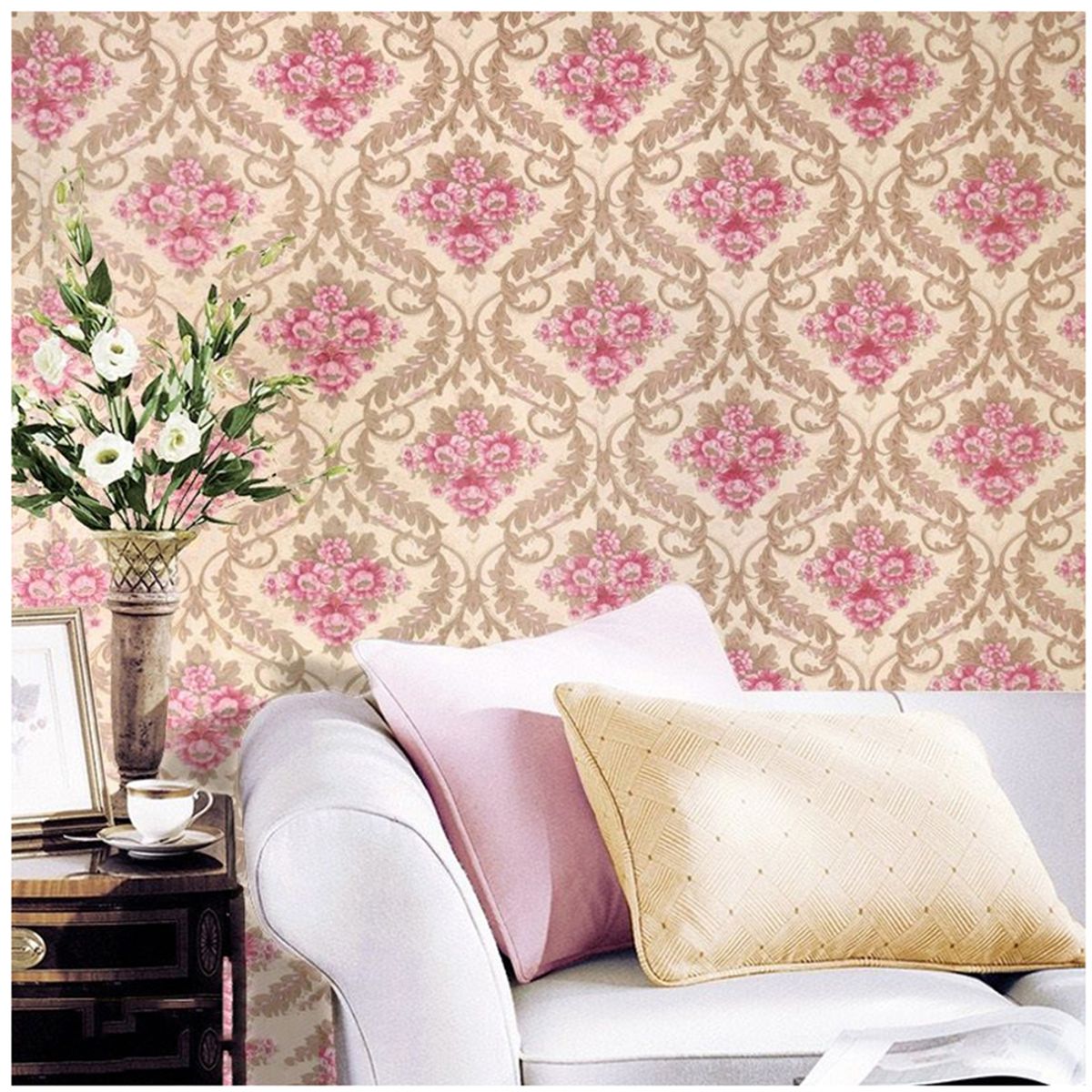 GENERAL - Papel Vinilo Adhesivo De 10 M X 45 Cm Arabesco