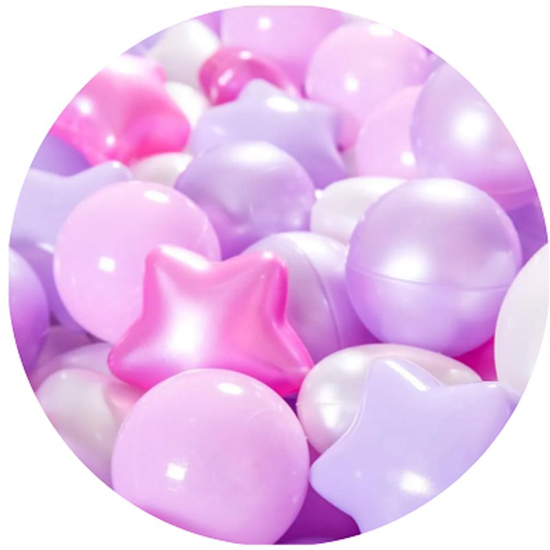 IKSA - Pelotas Piscina Con Figuras Estrella Corazon Pack X200