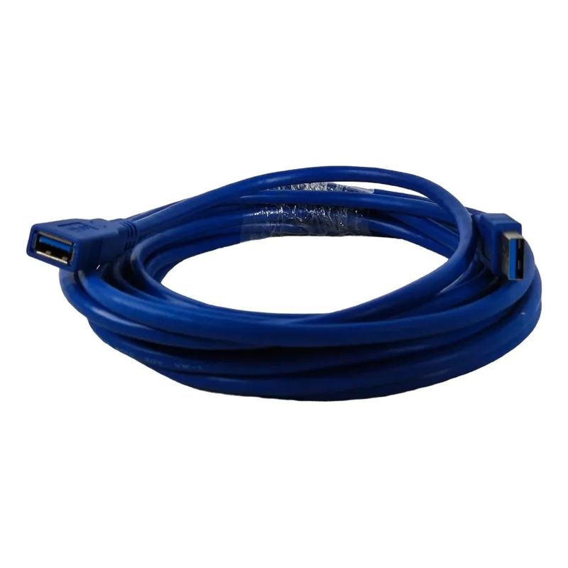 GENERICO - Cable Extensión Usb 3.0 5 Metros Macho A Hembra Blindado 4k