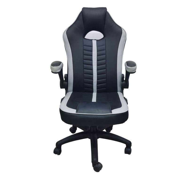 RTA MUEBLES - Silla Gamer SGN 9630 Gris Negro RTA
