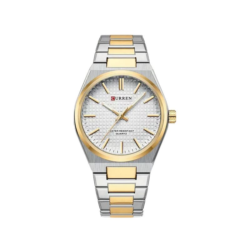 CURREN - Reloj Análogo Curren Original KREd8304 para Hombre Acero Color Plata