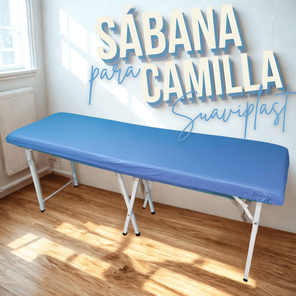 GENERICO - SÁBANA PLASTICA PARA CAMILLA SUAVIPLAST C4 AZUL FRANCÉS