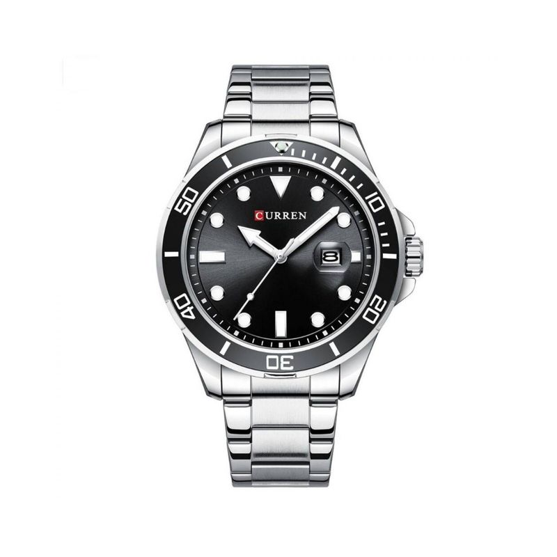CURREN - Reloj Análogo Curren Original KREd17190119 para Hombre Color Plata