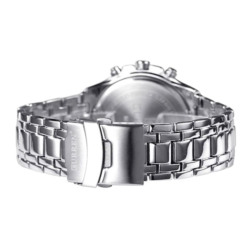 CURREN - Reloj Análogo Curren Original KRE02192002 - 8023 Acero Color Plateado