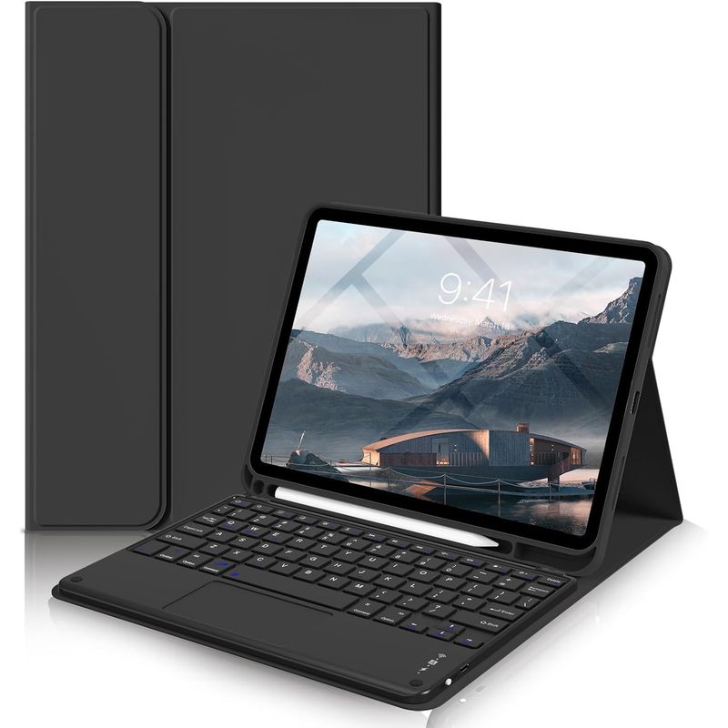 GENER - Funda Estuche Teclado Touchpad Para Xiaomi Redmi Pad Pro 12.1 Negro