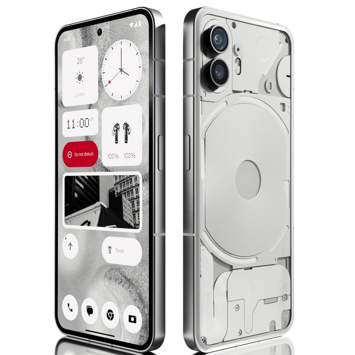 GENERICO - Celular Smartphone Nothing Phone 2 256GB / 12GB RAM  Diseño Vanguardista y Potencia Premium Blanco