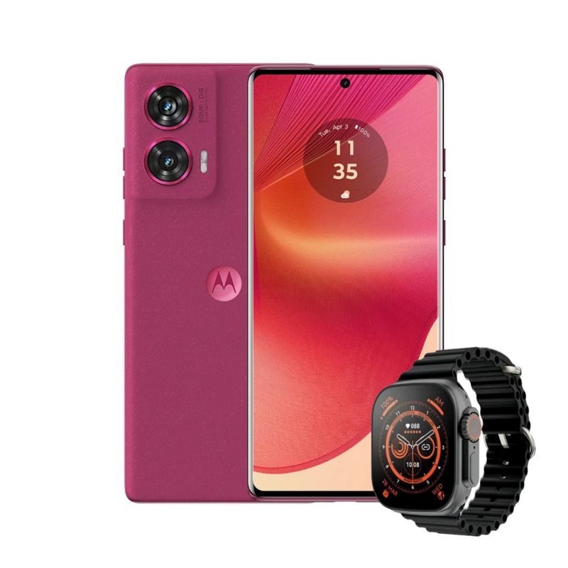 MOTOROLA - Motorola Edge 50 fusion 256GB 8GB Ram 5G Rosa + Smartwatch