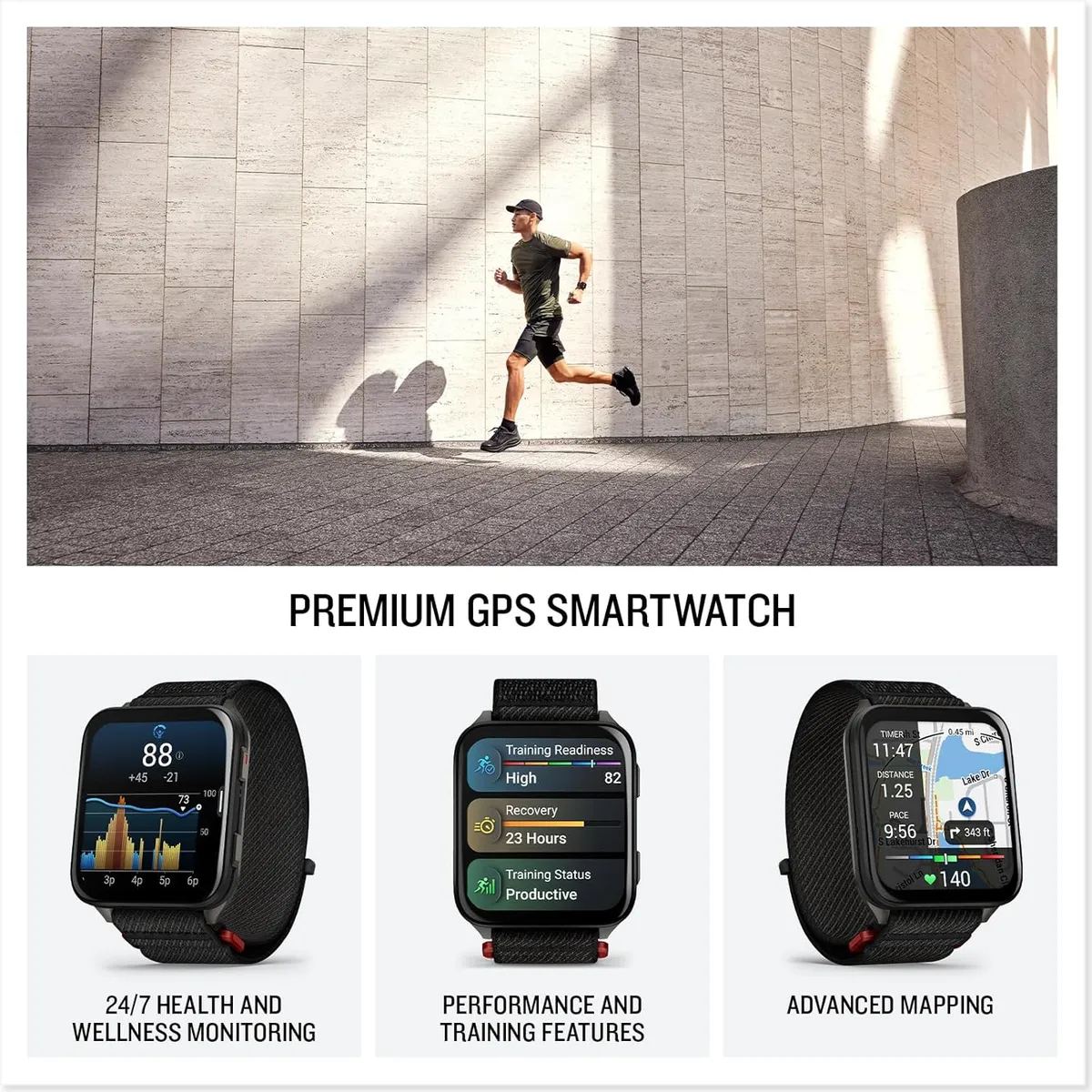 GARMIN - Smartwatch Garmin Venu X1 en color negro con pantalla Amoled de 2