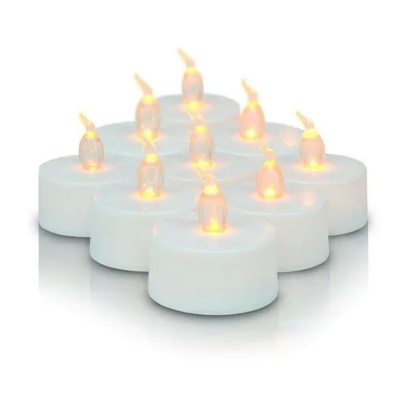 LEDMAR - Velas Led Redondas 24 Packs 3.5 Cm