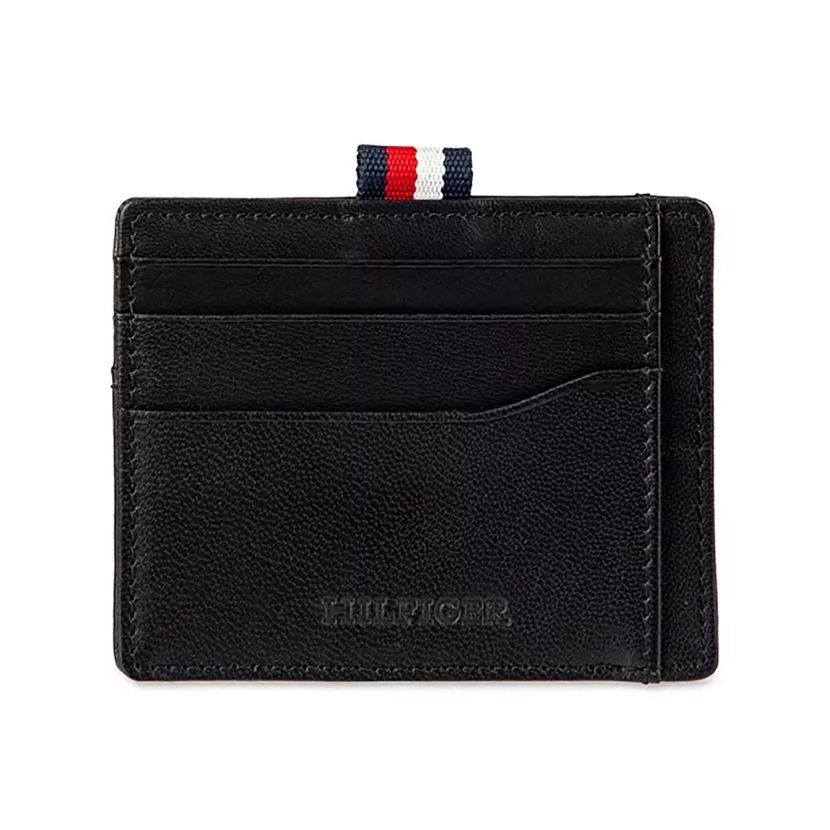 TOMMY HILFIGER - Tarjetero negro con llavero para AirTag Tommy Hilfiger