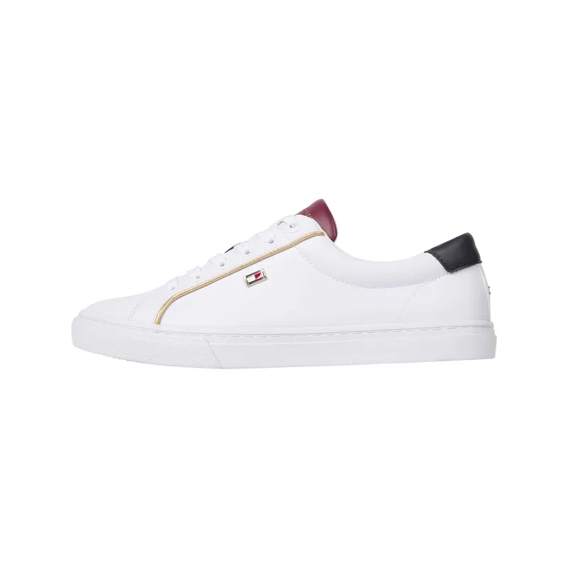TOMMY HILFIGER - Tenis blanco con suela cupsole Tommy Hilfiger